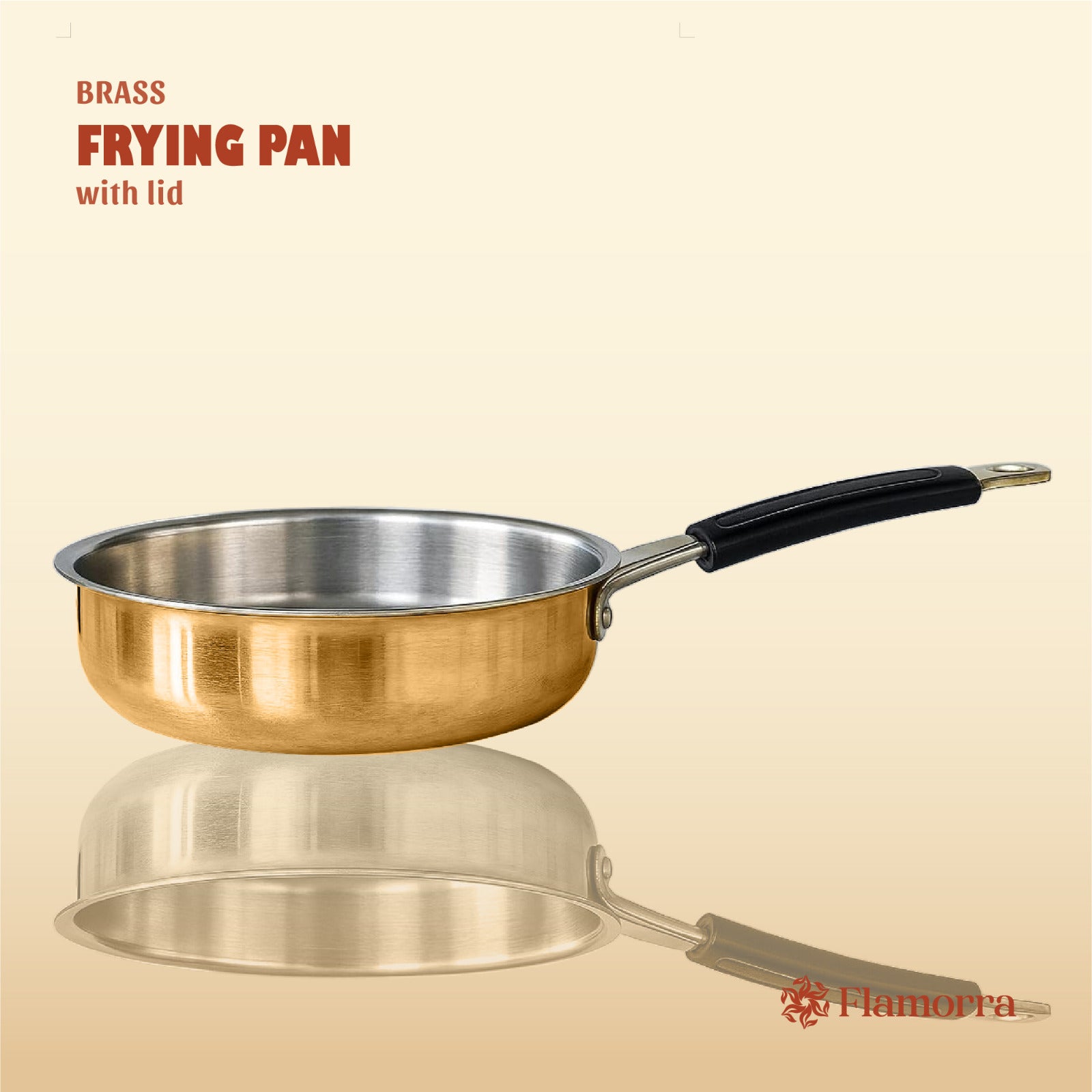 Flamorra Brass Frying Pan
