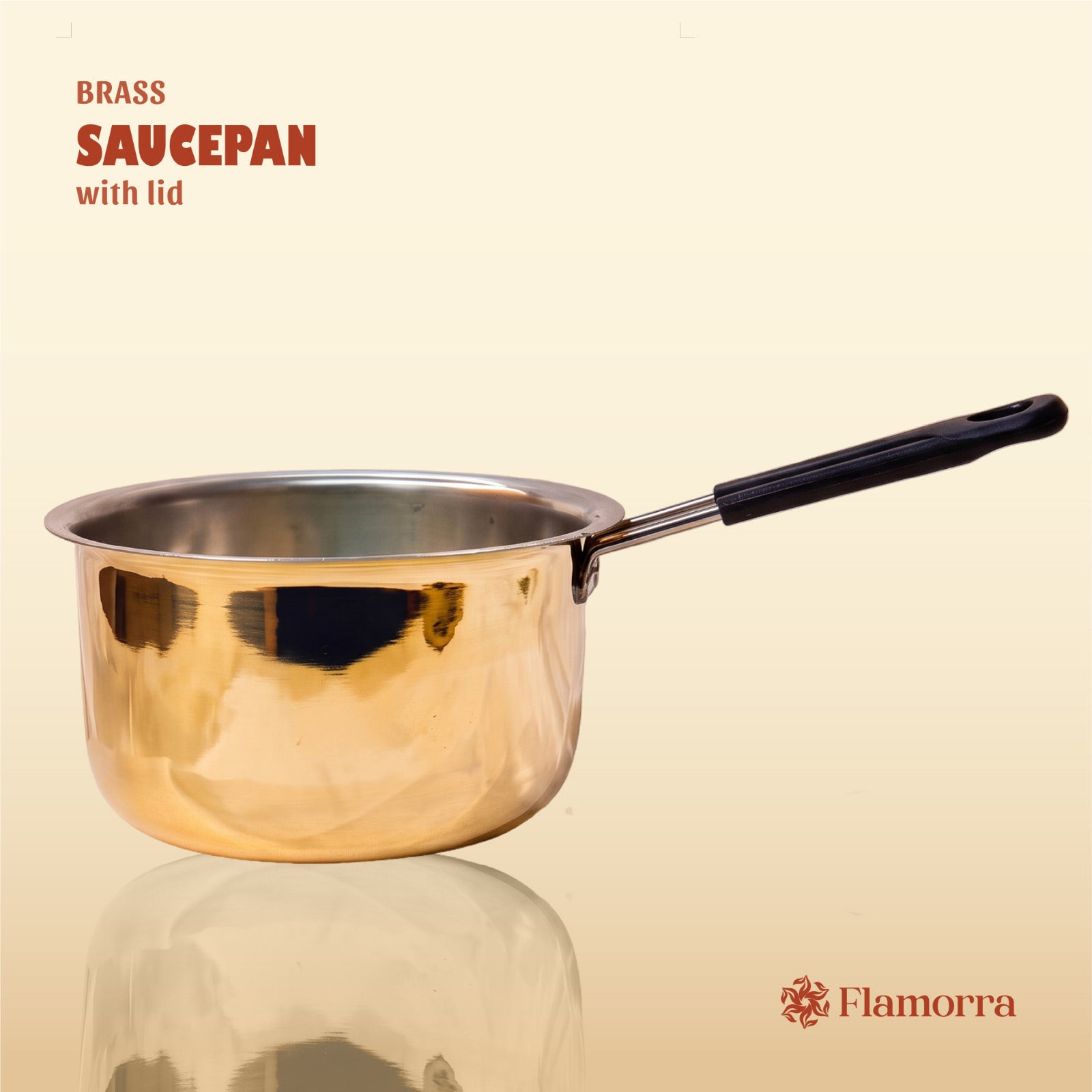 Flamorra Brass Saucepan
