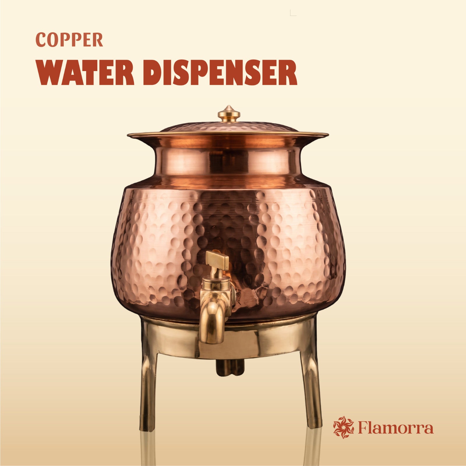 Flamorra Copper Water Dispenser