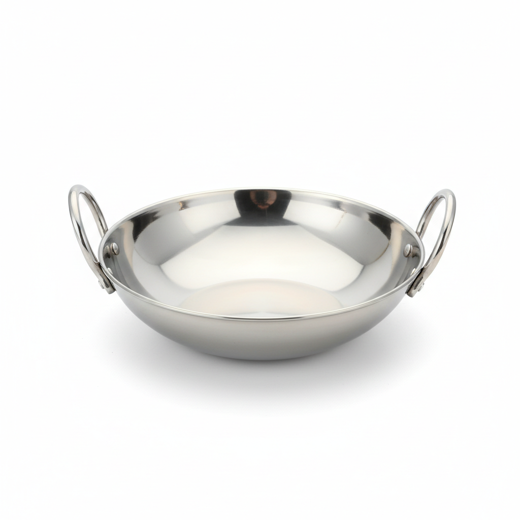 Flamorra Shallow Triply Kadhai With Lid